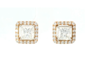 2.78ct Lab Diamond Earring Studs - 14TLG/26